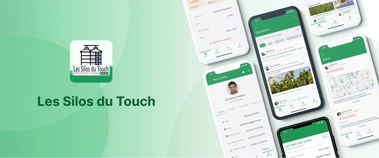 แอปพลิเคชัน Les Silos du Touch บนสมาร์ทโฟน