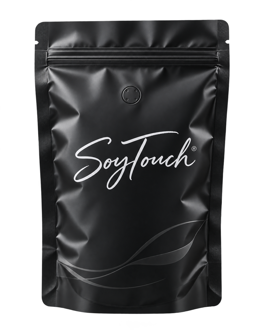 Soytouch černý sáček 150 gramů vyříznutý na průhledném pozadí