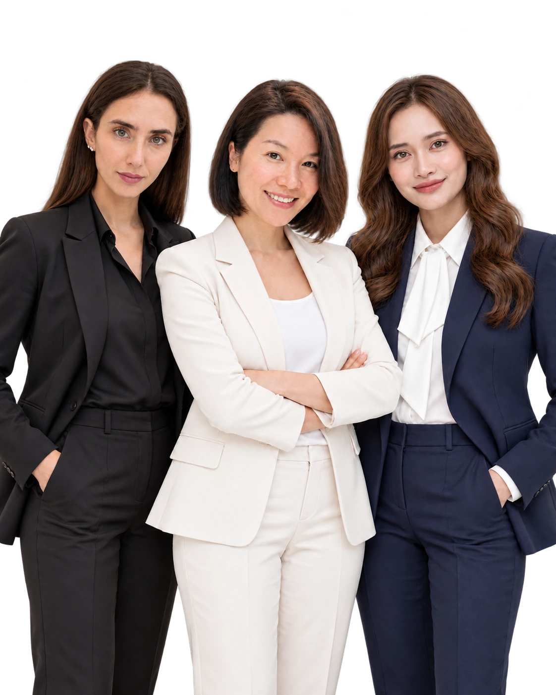 Francesca — European market; Sindy — Chinese market; ISAA — South Asian market